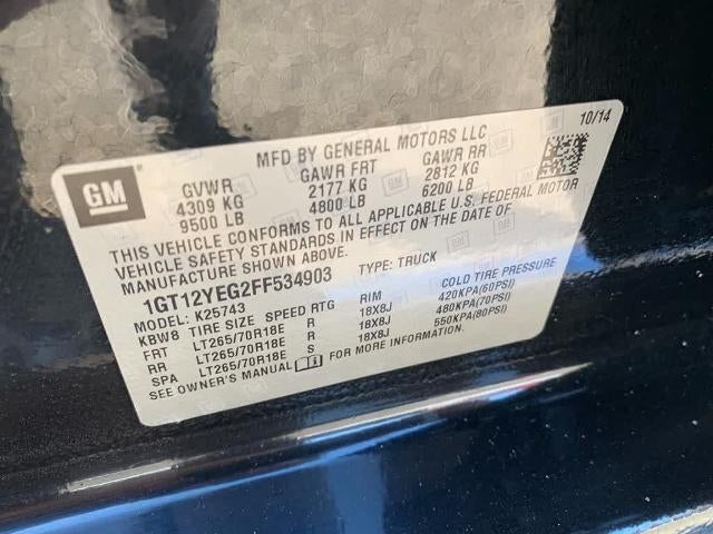 2015 GMC Sierra 2500 HD Crew Cab Standard Box 4-Wheel Drive SLE