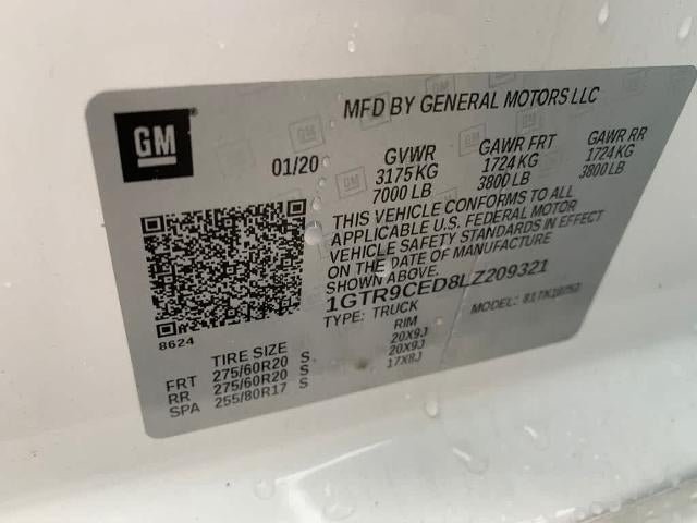 2020 GMC Sierra 1500 Double Cab Standard Box 4-Wheel Drive Elevation