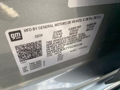 2026 GMC Sierra 1500 Crew Cab Short Box 4-Wheel Drive Elevation 3VL