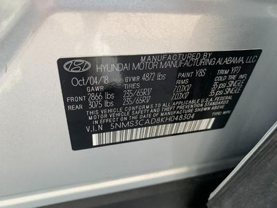 2019 Hyundai Santa Fe SEL 2.4L Auto AWD