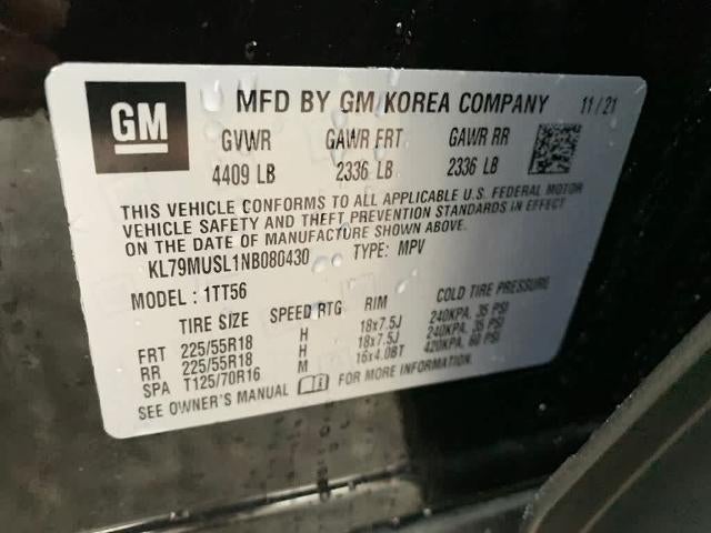 2022 Chevrolet Trailblazer AWD 4dr RS