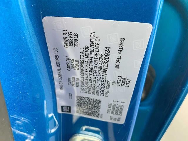 2022 Chevrolet Colorado Crew Cab Short Box 2-Wheel Drive WT