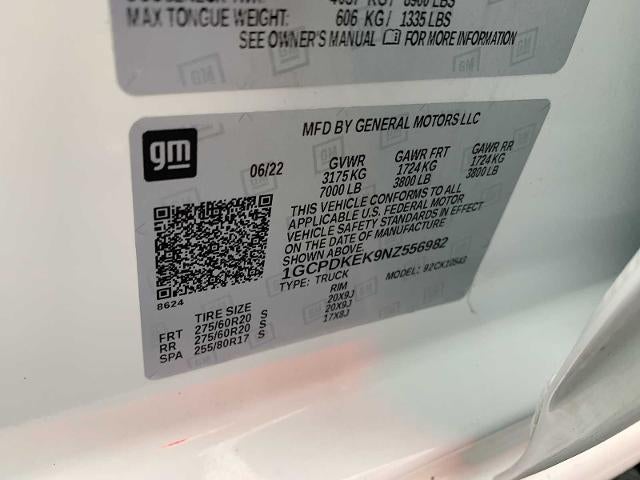 2022 Chevrolet Silverado 1500 Crew Cab Short Box 4-Wheel Drive LT 2FL