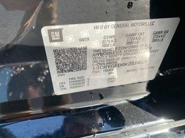 2019 Chevrolet Silverado 1500 Double Cab Standard Box 4-Wheel Drive LTZ