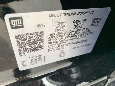 2022 Chevrolet Silverado 1500 Crew Cab Short Box 4-Wheel Drive LTZ