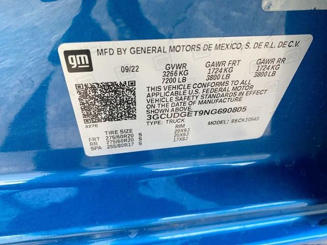 2022 Chevrolet Silverado 1500 Crew Cab Short Box 4-Wheel Drive LTZ