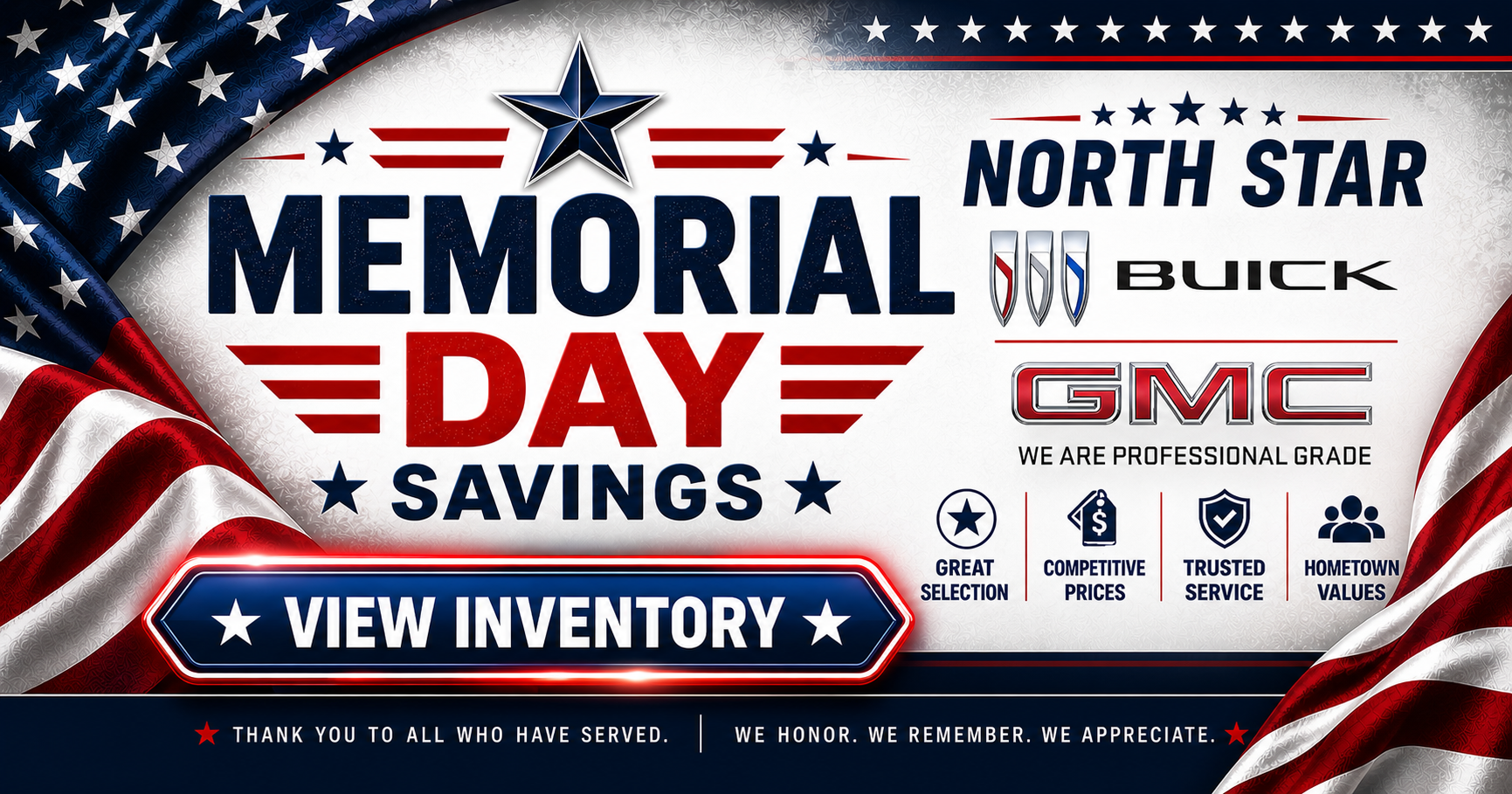 MEMORIAL DAY SAVINGS