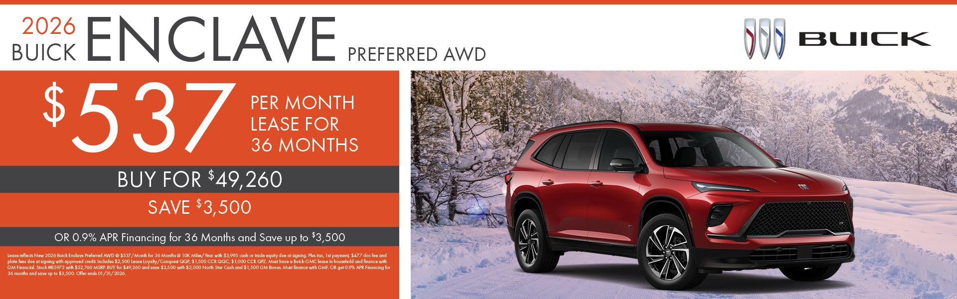 New 2026 Buick Enclave