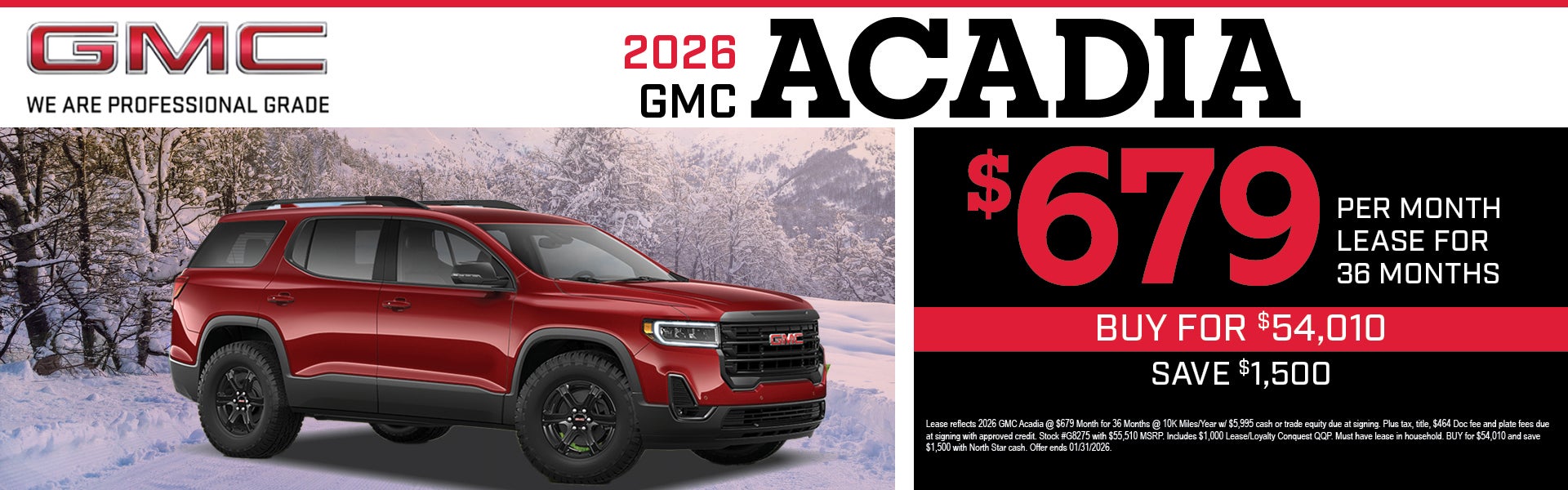 New 2026 GMC Acadia Elevation AWD
