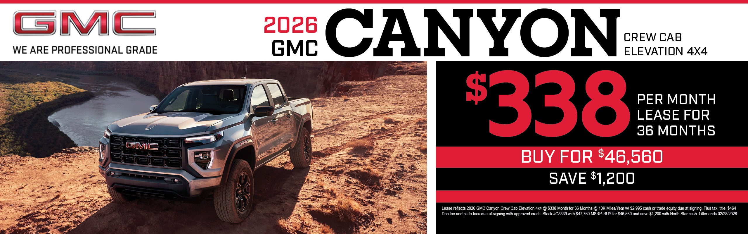 New 2026 GMC Canyon
