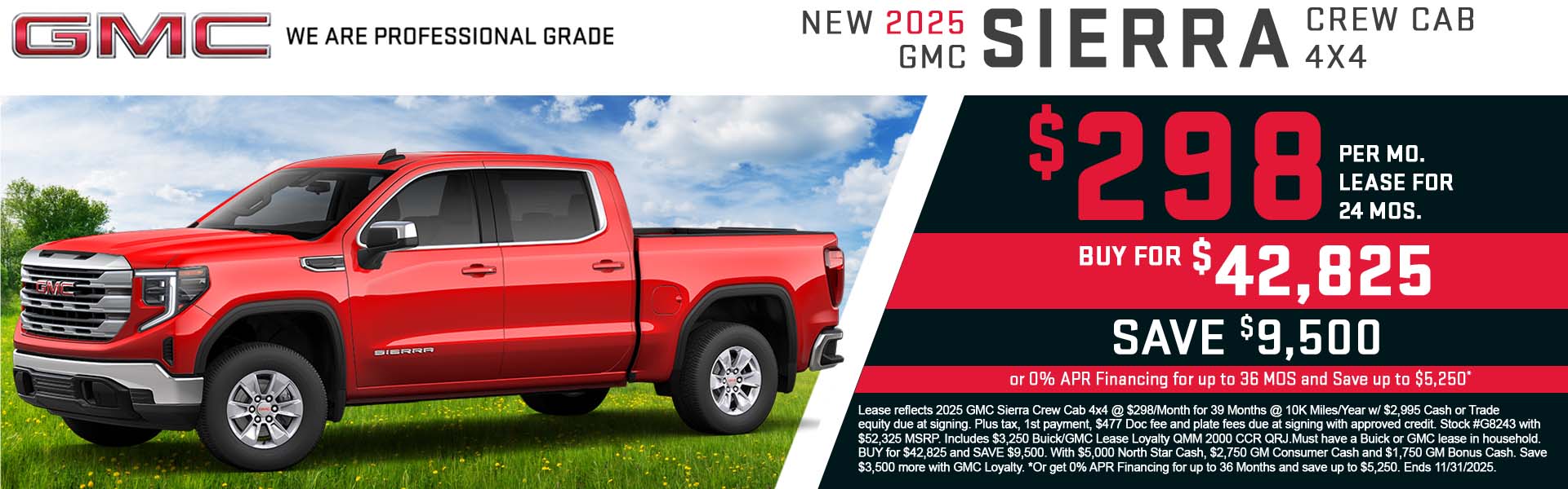 New 2025 GMC Sierra 1500 Double Cab Elevation 4X4